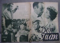 DON JUAN -film prod.węgierskiej -program kinowy -lata 50-te