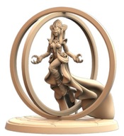 Exalted Warden of the Veil Czarownica Pinup RPG Druk 3D