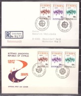 Cypr CEPT Europa koperty FDC 1972