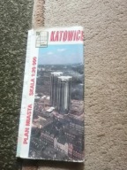 Katowice stary plan miasta autobusy tramwaje