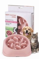 MISKA SPOWALNIAJĄCA JEDZENIE DLA KOTA PSA ZWIERZĄT DUŻA Z PRZEGRODAMI 600ml