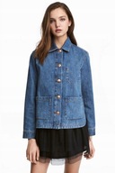H & M kurtka koszulowa jeansowa oversize vintage katana boyfriend cargo y2k