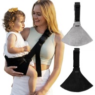 Nosidełko dla dziecka Regulowane Nosidło Biodrowe DereDere Czarne