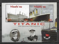 STATKI PASAŻERSKIE-TITANIC. Niuafo'ou Mi. Bl.A**2012r.