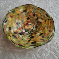 Patera owocarka ręcznie malowana na szkle