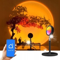 Lampka Projektor Światło Zachodzącego Słońca LED RGB Smart Bluetooth