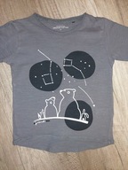 Szara bluzka koszulka z gwiazdozbiorem Reserved 92