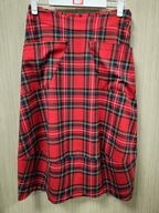 Spódnica czerwona krata M/L coulotte Minouu Polska !!!