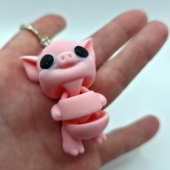 Brelok Świnka 3D Druk 3D | Zawieszka do Kluczy lub Plecaka