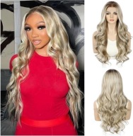Peruka z koronką z przodu Sapphirewigs w kolorze blond 66cm a632