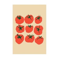 „Tomato Grid” – Plakat Kuchenny z Charakterem i Kolorem