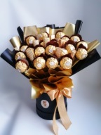 Box Słodyczy Czarno złoty Prezent dla Niego Dzień Taty Chłopaka Dziadka