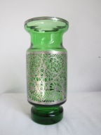 WAZON HUTA HORTENSJA PIOTRKÓW SZKŁO ZIELONE