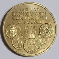 2 zł 180 LAT BANKOWOŚCI CENTRALNEI W POLSCE - 2009 rok (Licytacja nr 142)