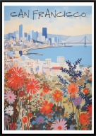 A2 KOLOROWY PIĘKNY PLAKAT SAN FRANCISCO USA STANY ZJEDNOCZONE