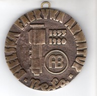 BIELSKA FABRYKA ARMATUR - MEDAL Z 1980 ROKU.