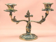 świecznik z mosiądzu - nowy