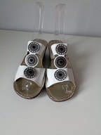 Śliczne wygodne obuwie damskie klapki Soleflex UK 8 EUR 42