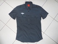 JAK NOWA SZARA GRAFITOWA MODNA KOSZULA r M 40