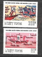 WIETNAM PÓŁ. -700 rocz. bitwy nad rzeką Bach Dang 1988 ** Mi 1904-5 (2102)