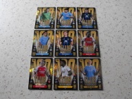 Topps Match Attax 2023/24, karty 100 Club, komplet 9 kart.