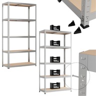 REGAŁ METALOWY STOREX 750KG OCYNKOWANY 180X90X40 3W1