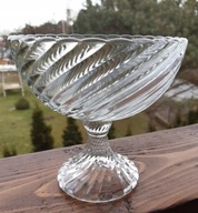 Ząbkowice PUCHAREK SPIRELLI twist CUKIERNICA szkło TRANS - BEZBARWNE ..!!!