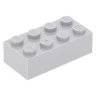 Lego Klocek 2 X 4 Jasnoszary / Lbg 3001 4211385 2szt Nowe