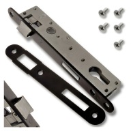 Jania zamek wpuszczany wąski do drzwi furtek bram na wkładkę 90/22 wkładka