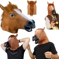 PRZBERANIE HALLOWEEN KON GLOWA KONIA SMIESZNA MASKA NA IMPREZE HALOWEEN