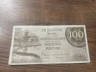 Indie Holenderskie - 100 rupii - 1946 - bardzo rzadki