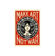 "Make Art Not War" - Artystyczny Plakat – Manifest Sztuki i Pokoju