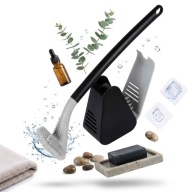 Szczotka do wc silikonowa czarna do łazienki sedesu