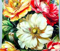 # POSZEWKA - POLIESTER / JEDWAB - 45 X 45 cm - D3