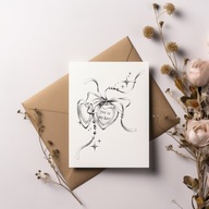 Kartka okolicznościowa Walentynkowa 14,8x10,5 You're my love