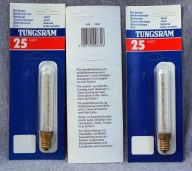TUNGSRAM 25W E14 ŻARÓWKI "RURKOWE" DO PRZEGLĄDAREK, PODŚWIETLACZY ITP.