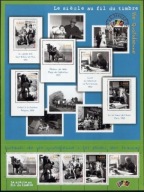 Francja 2002 Znaczki Ark 3656-60 ** fotografia szkoła koń motocykl studnia