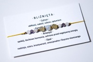 Bransoletka znak zodiaku Bliżnięta naturalne kamienie