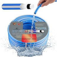 WĄŻ OGRODOWY GUMOWY 1/2" 50m ZBROJONY 6 WARSTWOWY WĄŻ DO WODY MOCNY DŁUGI