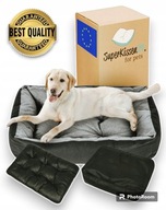 LEGOWISKO ŁÓŻKO POSŁANIE PODUSZKI24 KOJEC PSA KANAPA 120x90 LEN WODOODPORNE