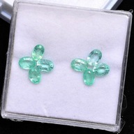 Szmaragd 100 % Naturalny _ na złoty pierścionek , kolczyki - VS2 - 0.47 ct.