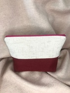 MAMAJASTUDIO Kosmetyczka materiałowa solidna, stylowa ,praktyczna,kolorowa.