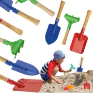 ZESTAW NARZĘDZI OGRODOWYCH ŁOPATKA GRABKI DO PIASKU ZABAWY DLA DZIECI 3 SZT