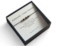 Bransoletka urodzeniowa - PAŹDZIERNIK turmalin kamień naturalny prezent