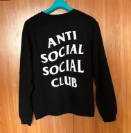 Nowa męska czarna bluza Anti Social Social Club M