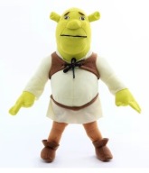 SHREK PLUSZAK 30 CM MASKOTKA KOLEKCJONERSKA ŚMIESZNY UPOMINEK BAJKA ZIELONY