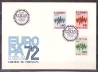 Portugalia CEPT Europa koperty FDC 1972