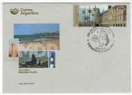 Argentyna 2024 FDC Znaczek 150 lat miasta latarnia lew morski architektura