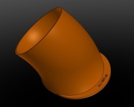 Pipefitter Uchwyt do cięcia kolanek ø76.1 R95 na kąt 45 stopni