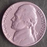 5 centów - 1959 "D" USA - T. Jefferson - Denver